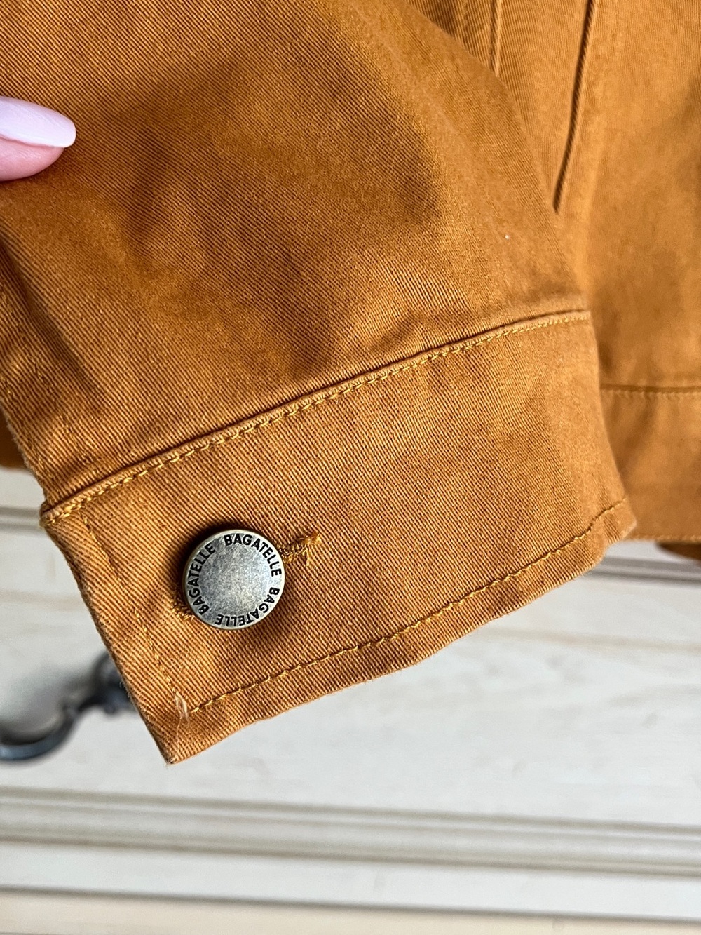 NWT Bagatelle Mustard Yellow Cotton Jean Jacket - Picture 6 of 13